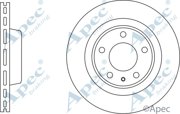 APEC BRAKING stabdžių diskas DSK3048